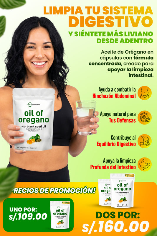 Oil of Oregano + Black Seed Oil | Fórmula Natural Concentrada TIK